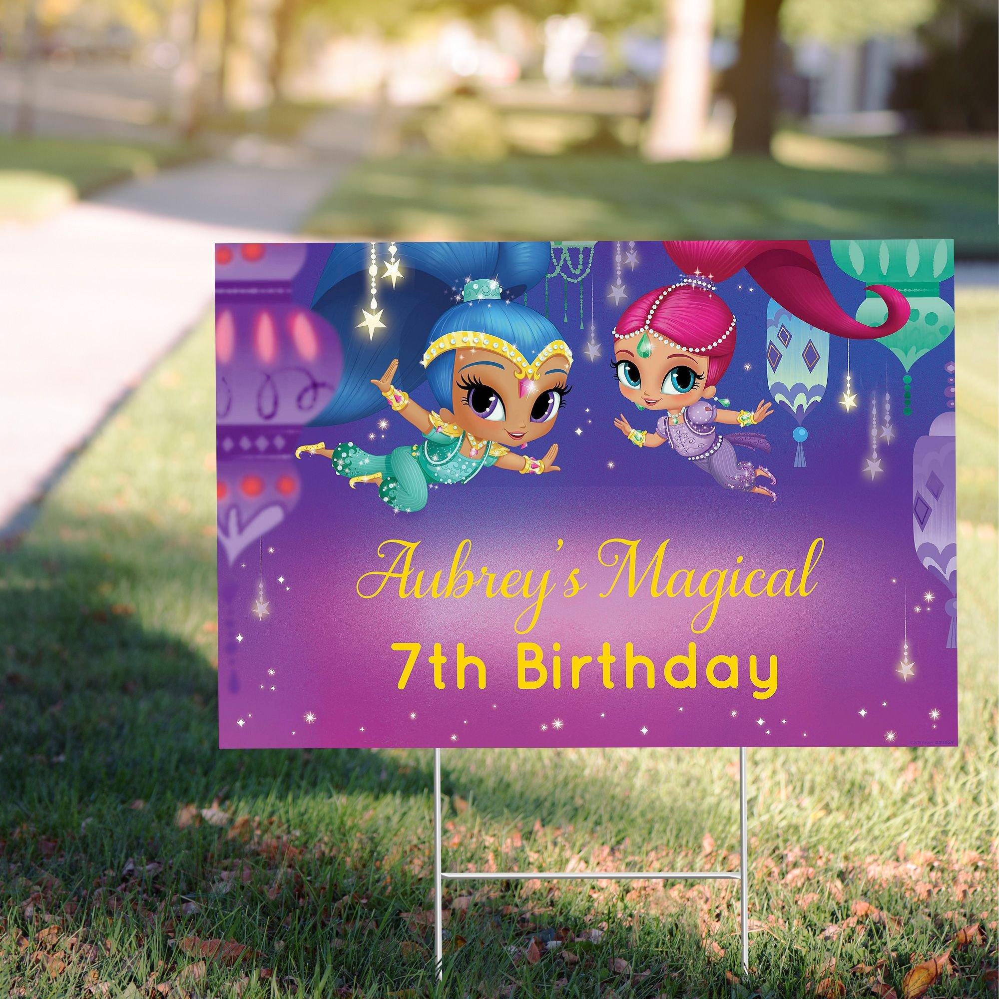 Custom Shimmer and Shine Yard Sign | Party City