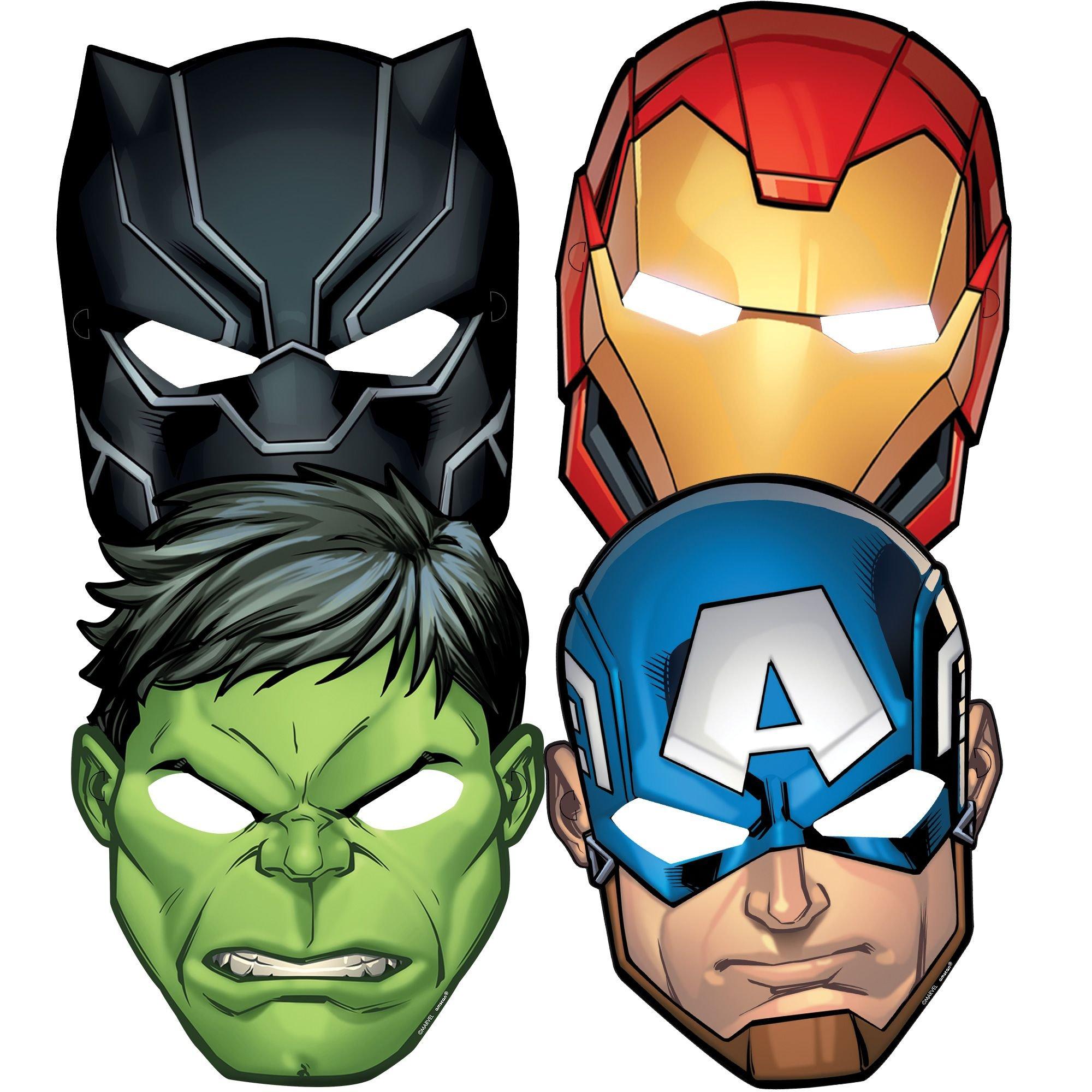 Gentage sig historie den første Marvel Powers Unite Masks 8ct | Party City