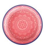 Boho Vibes Summer Mandala Melamine Dessert Plates, 7in, 4ct