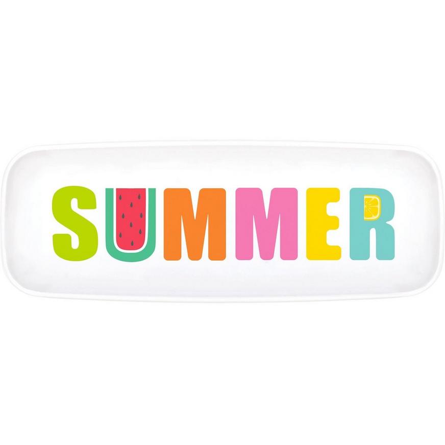 Tutti Frutti Summer Plastic Rectangular Platter