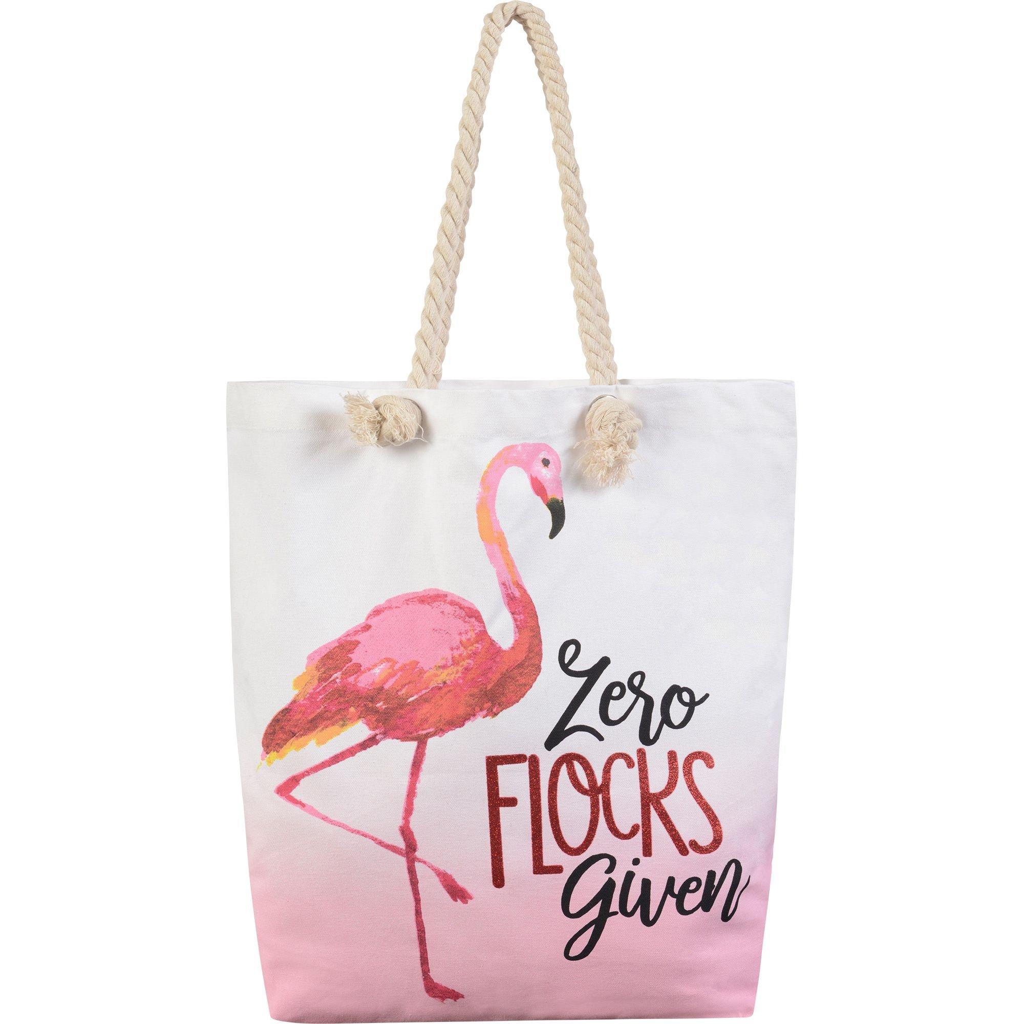 Let's Flamingle Beach Tote Bags