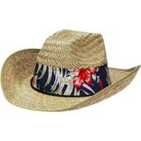 Tropical Straw Cowboy Hat