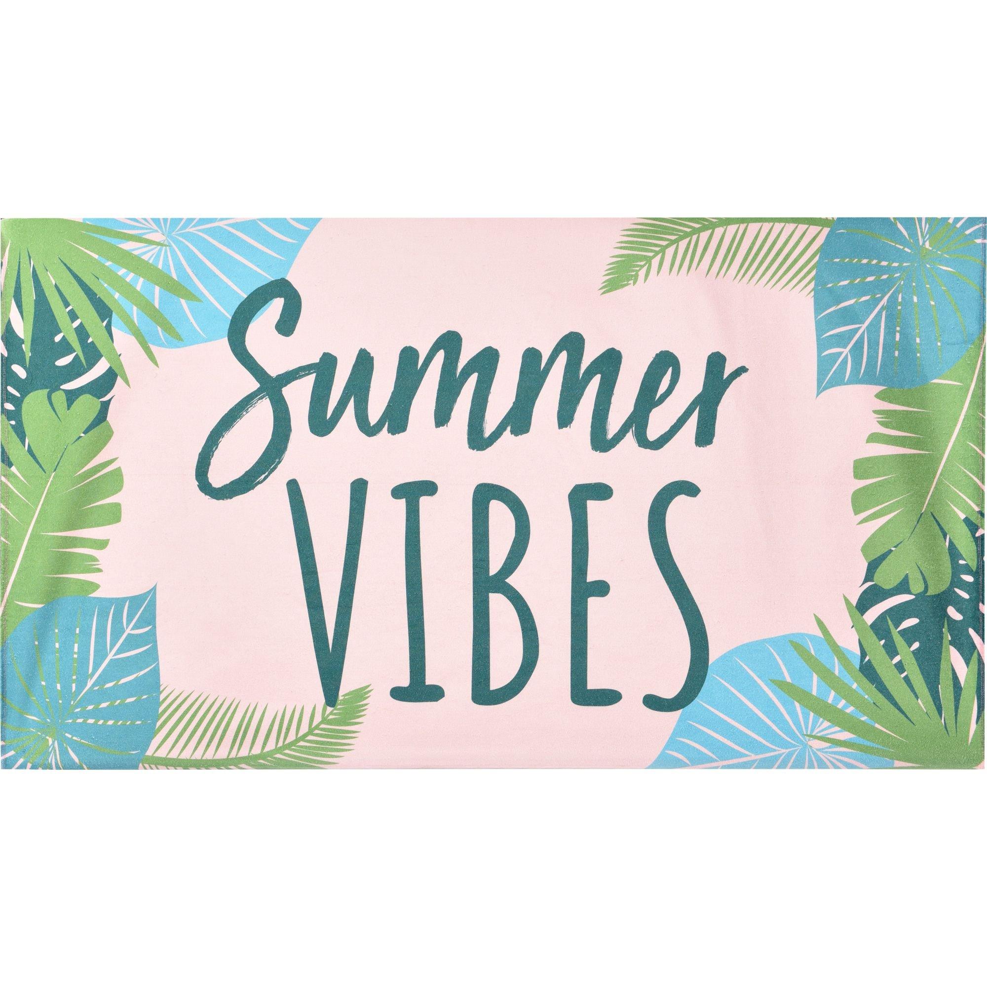 Summer Vibes Botanical Beach Towel, 2.5ft X 5ft | Party City