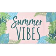 Summer Vibes Botanical Beach Towel