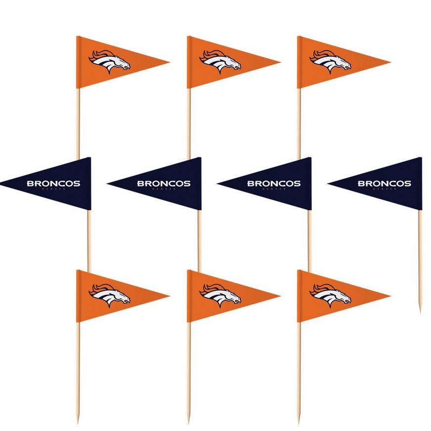 Denver Broncos Flag Picks 36ct