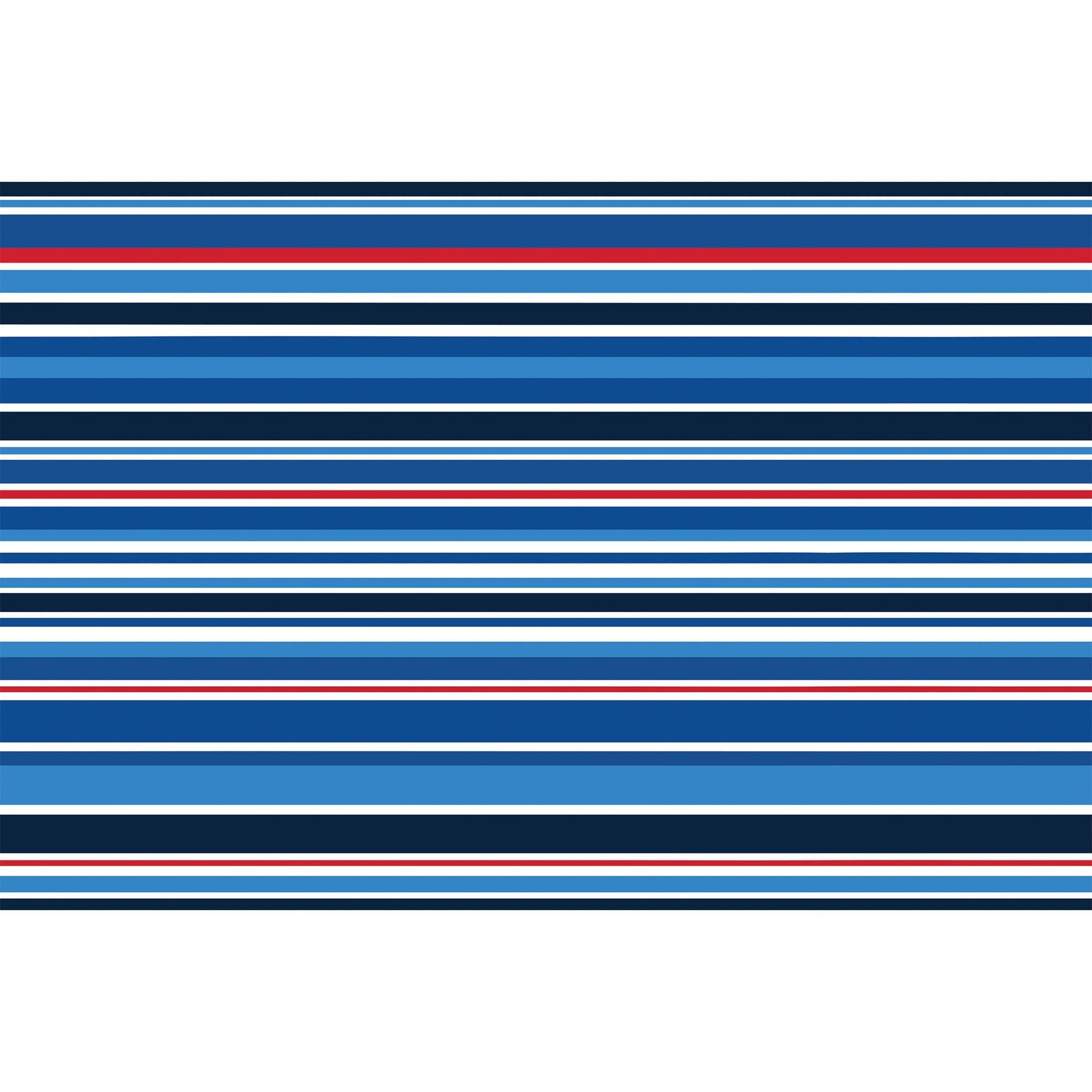 Navy, Red & White Striped Placemat