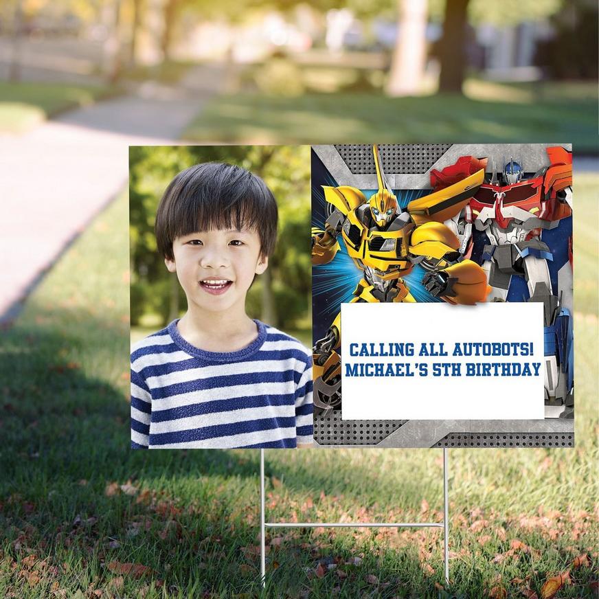 Custom Transformers Photo Yard Sign