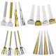 Metallic Gold & Silver Noisemakers  50pc