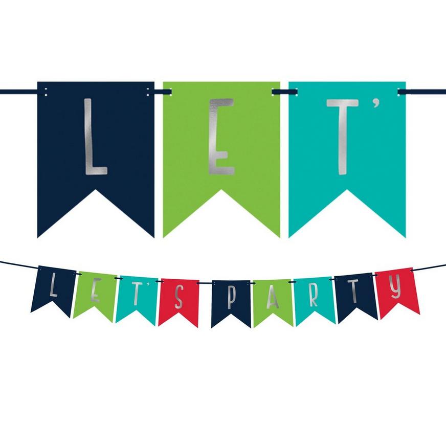 A Reason to Celebrate Let's Party Pennant Banner