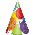 Balloon Birthday Celebration Party Hats 24ct
