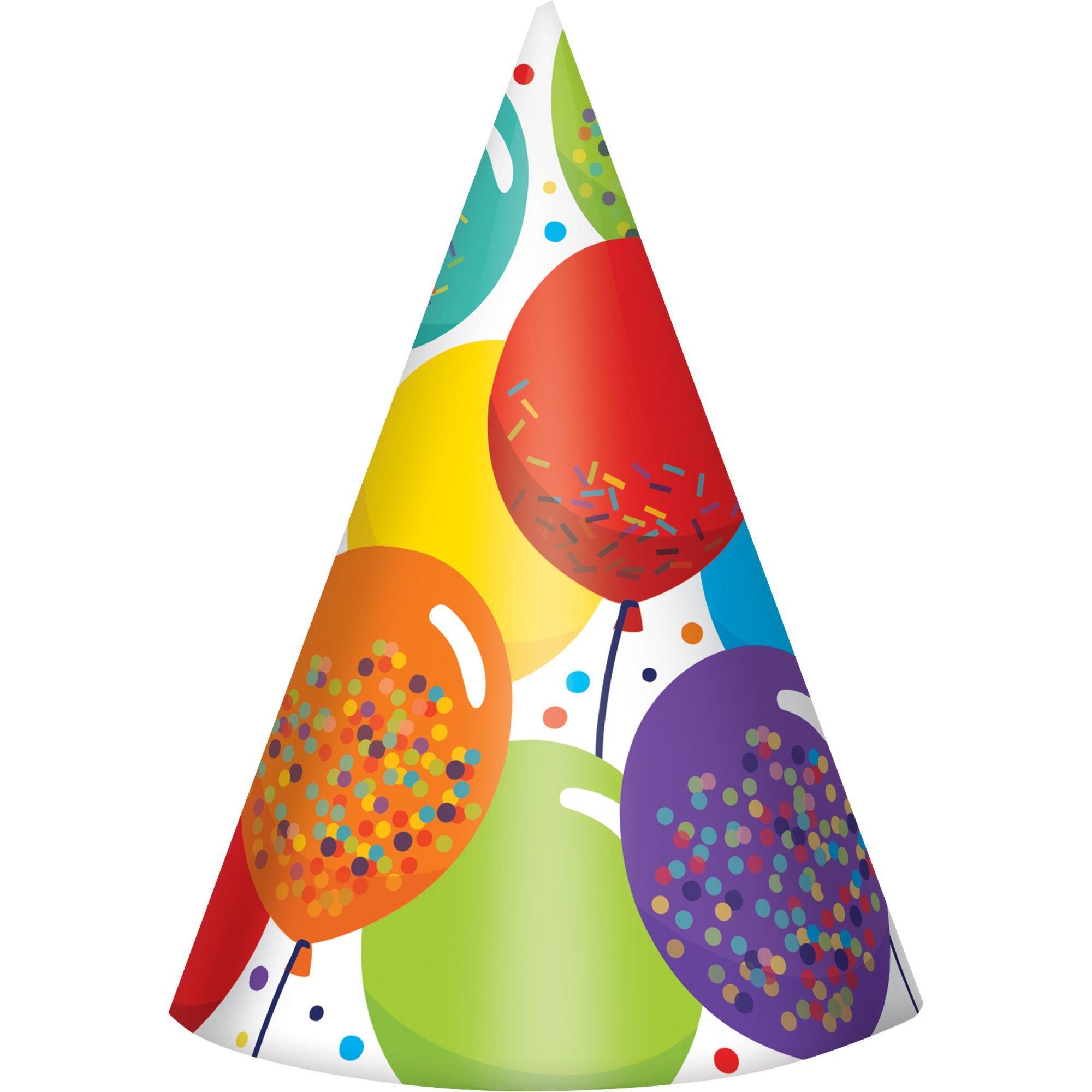 Balloon Birthday Celebration Party Hats 24ct | Party City