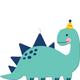 Dino-Mite Dinosaur Birthday Candle
