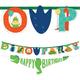 Dino-Mite Personalized Birthday Banner Kit 2ct