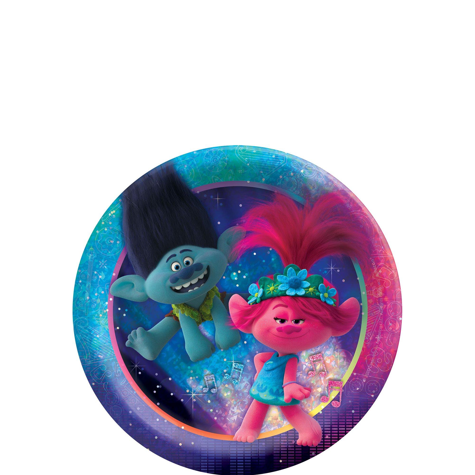 Prismatic Trolls World Tour Dessert Plates 8ct