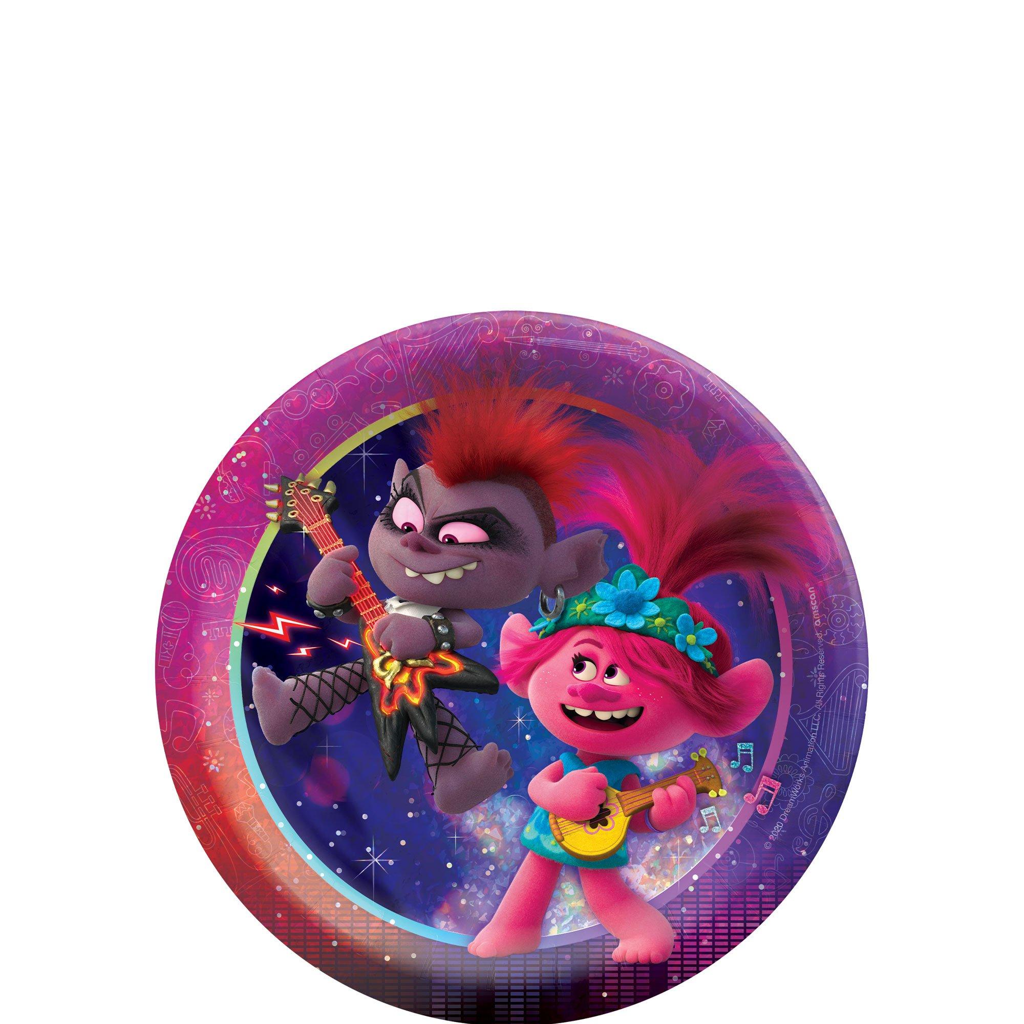 Prismatic Trolls World Tour Dessert Plates 8ct