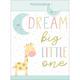 Extra Large Glitter Dream Big Little One Gift Bag, 12.5in x 17in 
