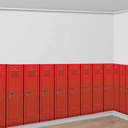 90s Red Lockers Room Roll