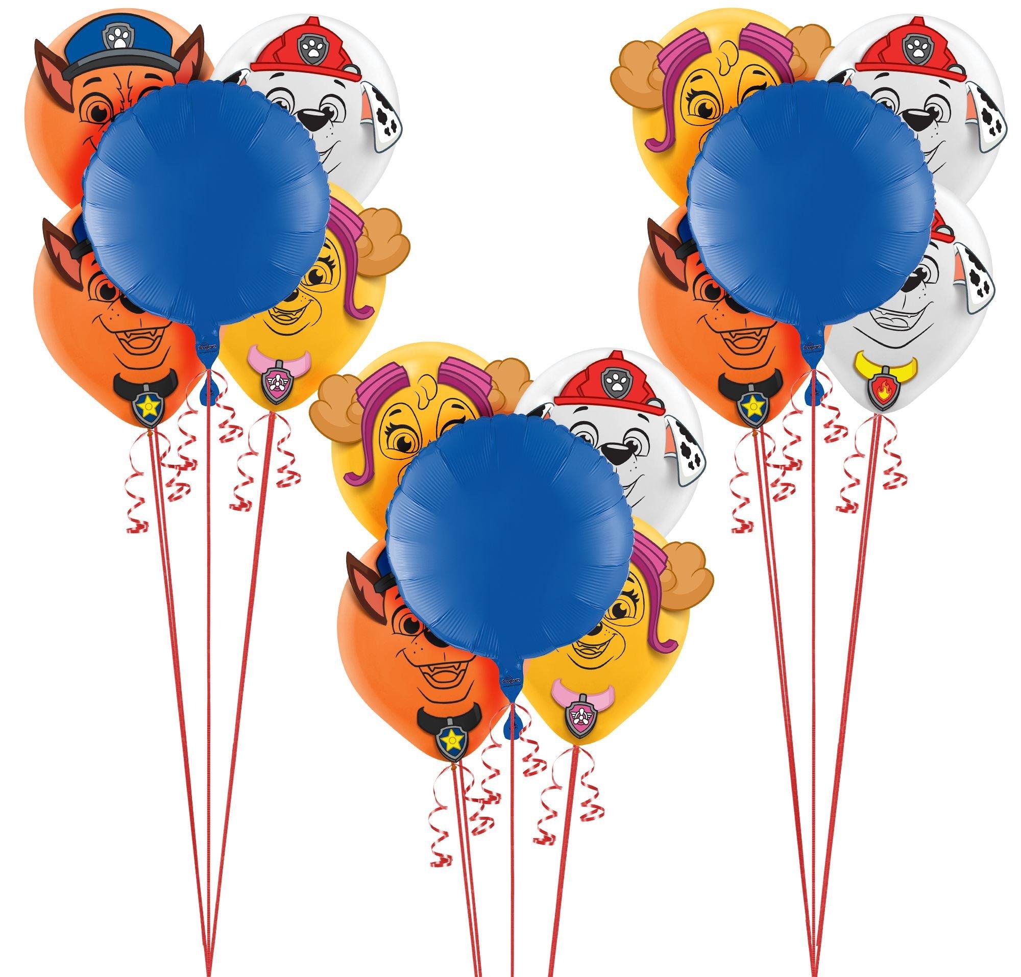 PAW Patrol Adventure Balloon Bouquet Supplies Pack - Kit Includes Foil Balloons & Themed Latex Balloons