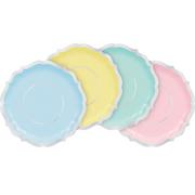 Pretty Pastels Ornate Dinner Plates, 10.5in, 8ct