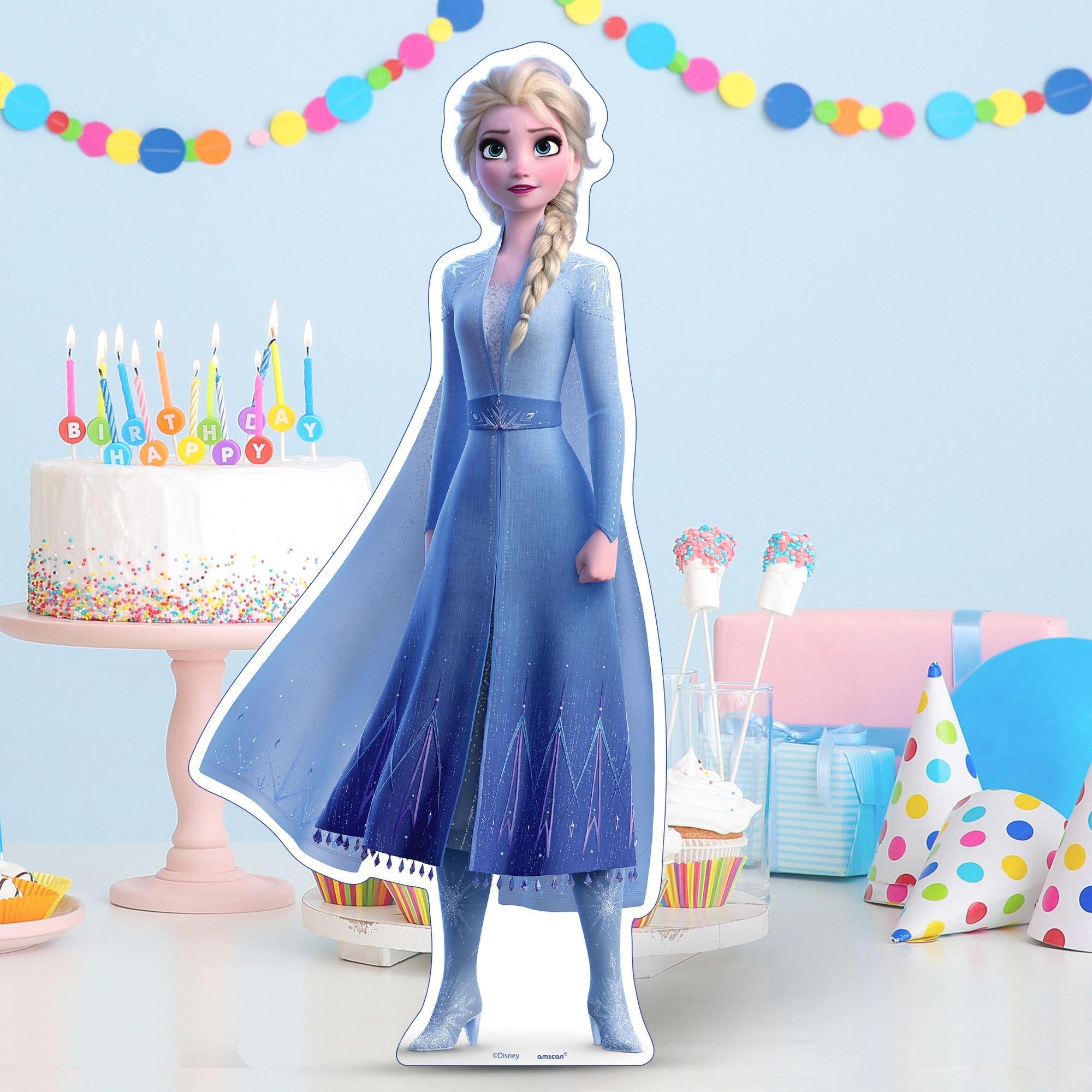 Elsa Centerpiece Cardboard Cutout, 18in - Frozen 2 - Size - 18in ...