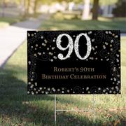 Custom Sparkling Celebration 90 Yard Sign