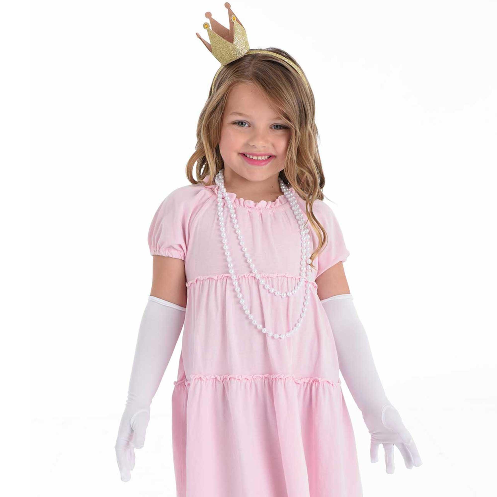 Kids' Princess Accessory Kit - Includes Crown, Necklace & Gloves