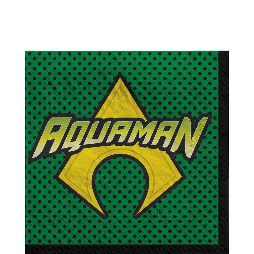 Justice League Heroes Unite Aquaman Lunch Napkins 16ct