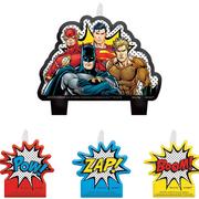 Justice League Heroes Unite Birthday Candles 4ct