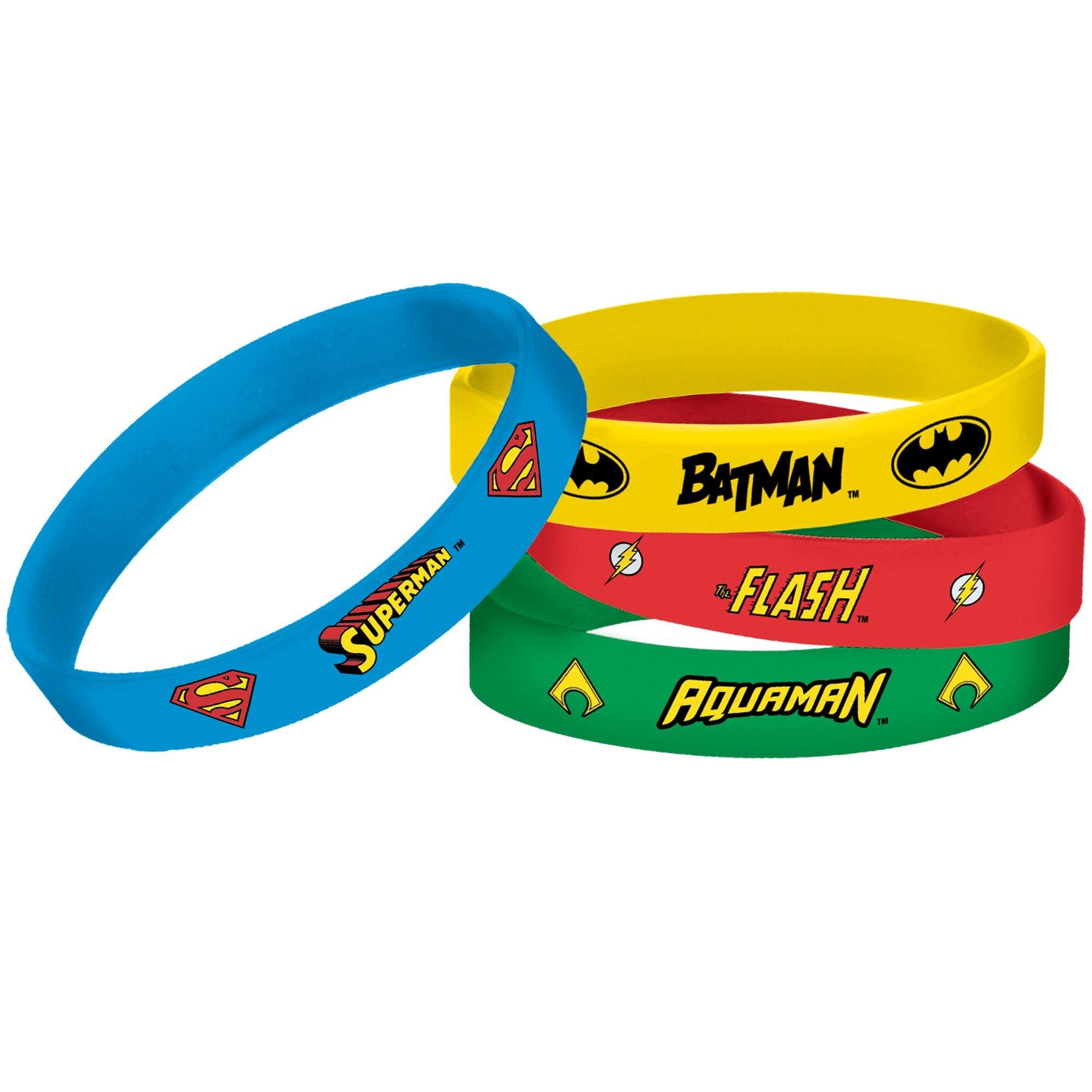 Justice League Heroes Unite Rubber Bracelets