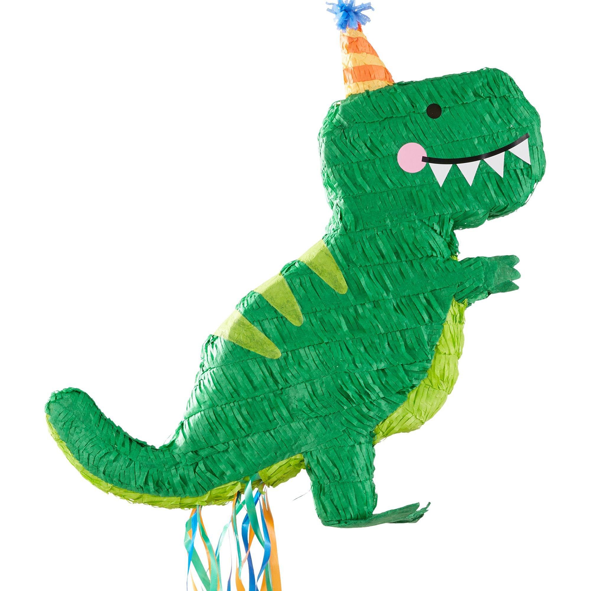 Paper Dinosaur T-Rex Pinata Pull Strings Fun Game Birthday Party