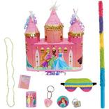 Metallic Gold Pull String Disney Princess Castle Pinata Kit with Favors