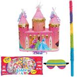 Metallic Gold Pull String Disney Princess Castle Pinata Kit with Candy