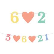 Create Your Own Pastel Hearts Due Date Banner