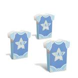 Blue Baby Onesie Paper Treat Boxes, 24ct