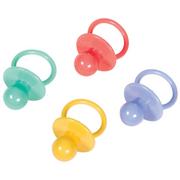 Multicolor Pacifier Baby Shower Favor Charms, 8ct