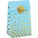 Blue & Metallic Gold Dots It's a Boy Baby Shower Treat Bags, 20ct
