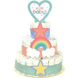 Pastel Stars & Rainbows Diaper Cake Kit