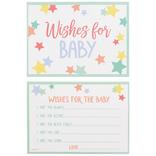 Pastel Stars Wishes for Baby Cards, 24ct