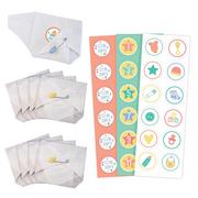 Pastel Stars 3-in-1 Diaper Baby Shower Game
