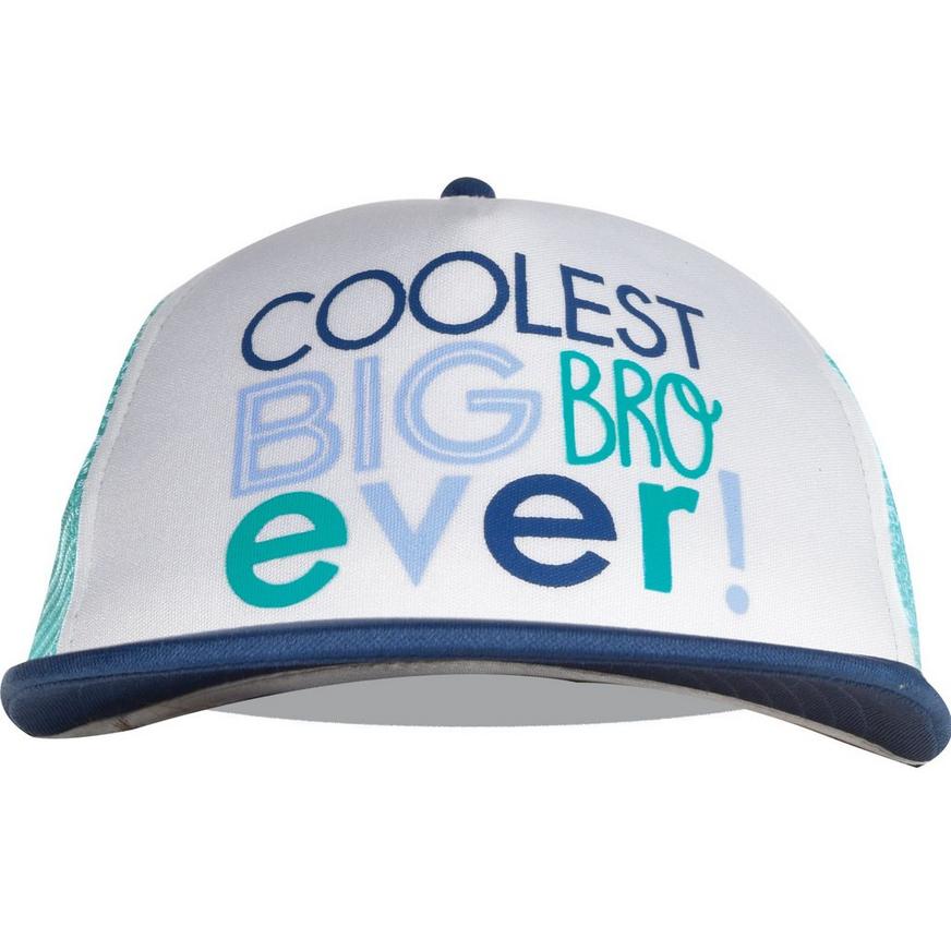 Blue Coolest Big Bro Ever Trucker Hat