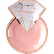 Metallic Blush and Rose Gold Bridal Shower Dessert Party Supplies for 50 Guests