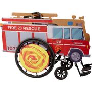 Child Wheelchair Fire Truck Costume