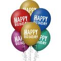15ct, 12in, Multicolor Happy Dots Birthday Balloons