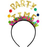 Multicolor & Metallic Gold Happy Dots Party Time Headband