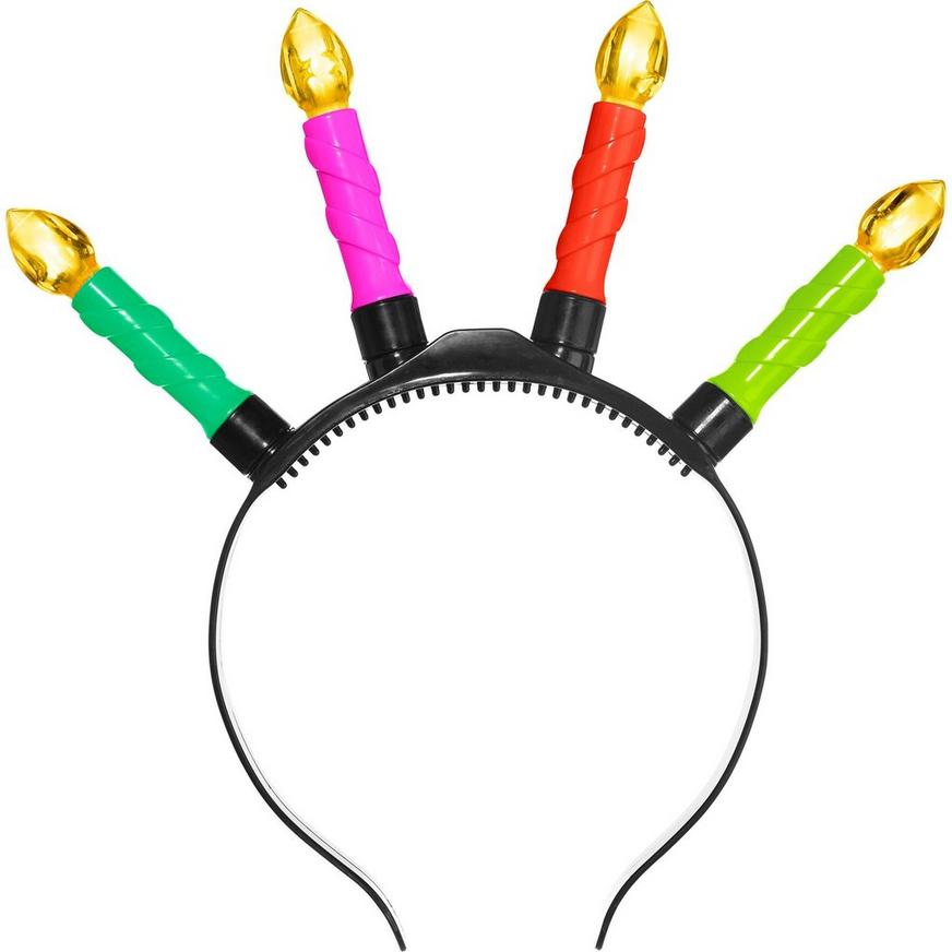 Light-Up Multicolor Candles Headband