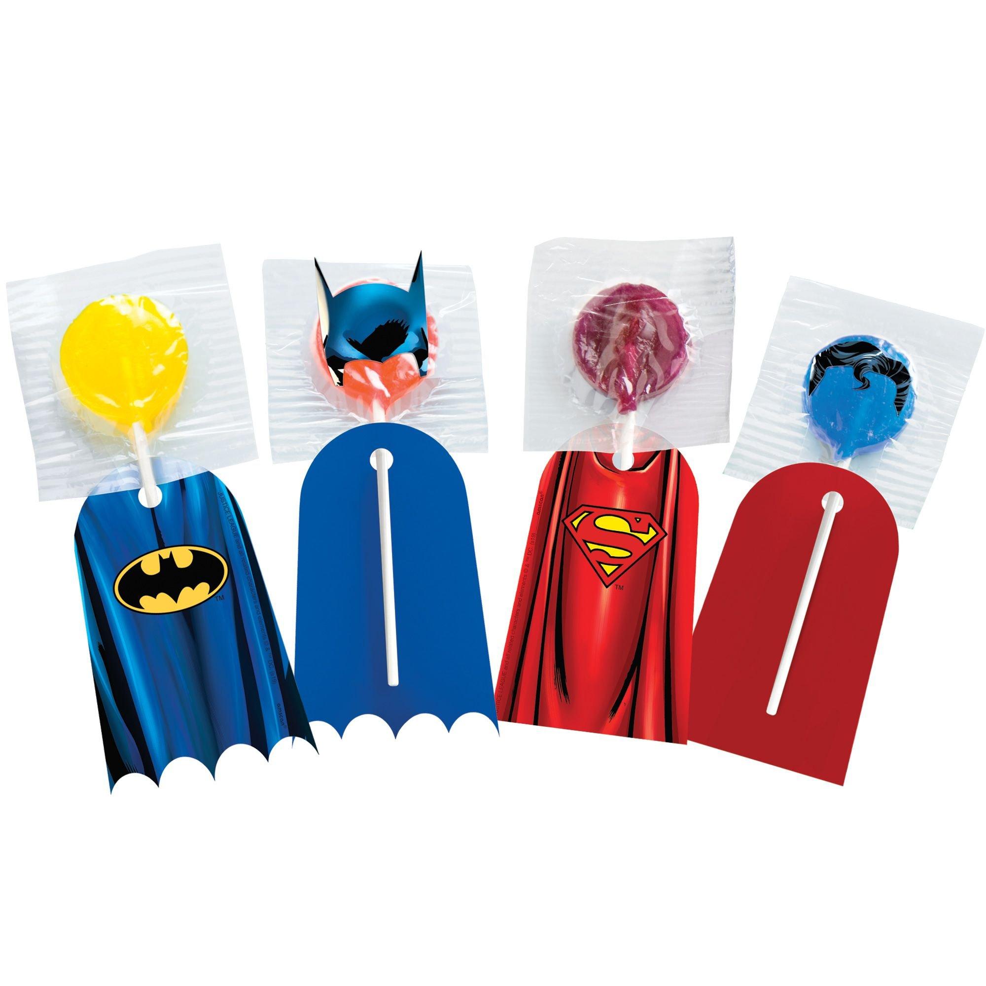 Batman & Superman Lollipop Capes, 8ct