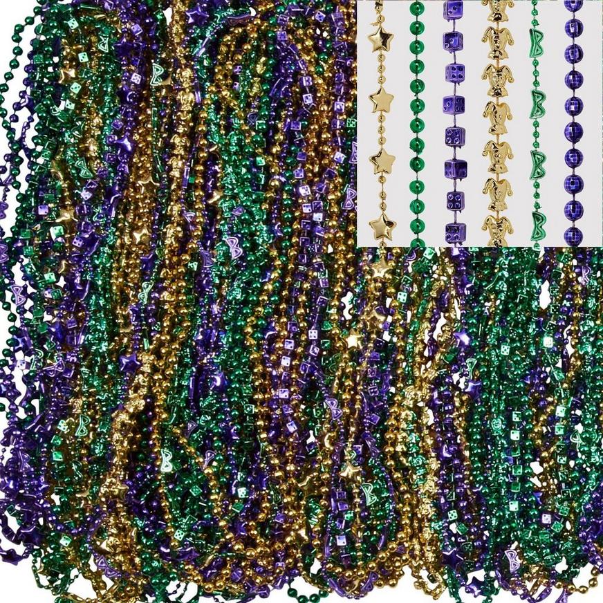 Mardi Gras Bead Necklaces, 1728ct