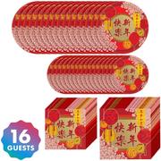 Basic Chinese New Year Tableware Kit for 16 Guests