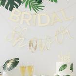 Ginger Ray Metallic Gold Bridal Shower Letter Banners 2pc