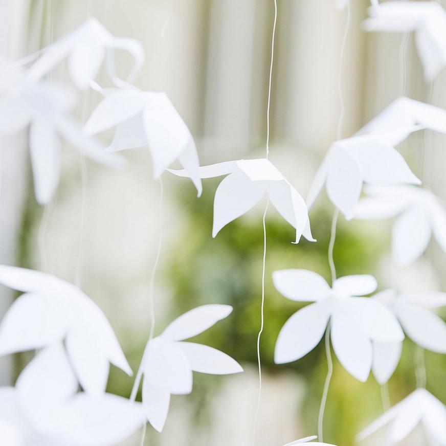 Ginger Ray White Origami Flower Photo Booth Backdrop